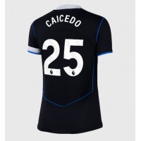 Camiseta Chelsea Moises Caicedo #25 Tercera Equipación Replica 2025-26 para mujer mangas cortas